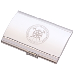 Missouri S&T Official Seal Silver Business Card Holder