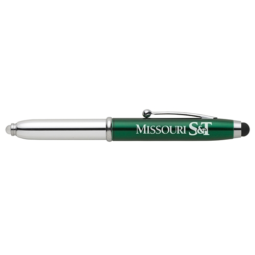 Missouri S&T Green Stylus Pen & LED Light