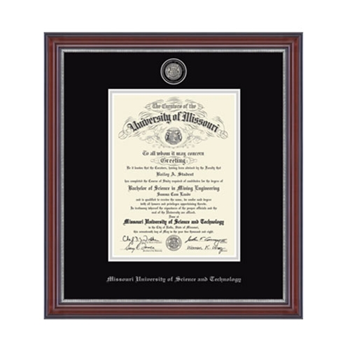 University of Missouri S&T Kensington Brown Diploma Frame