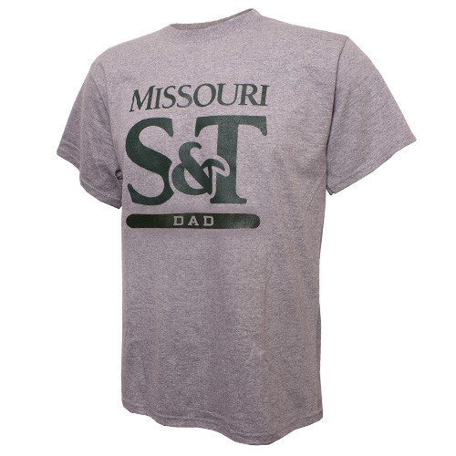 Missouri S&T Dad Grey Crew Neck T-Shirt