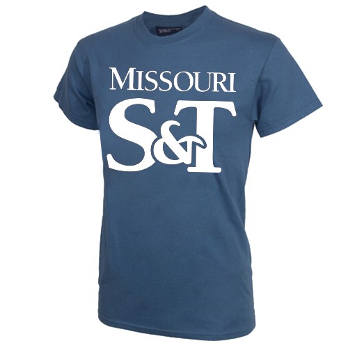 Missouri S&T Blue Crew Neck T-Shirt