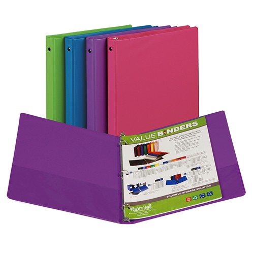Fashion Color Binder 1/2in Assorted