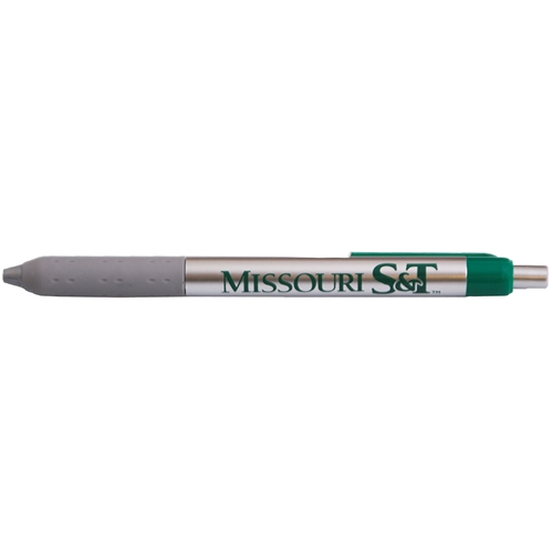 Missouri S&T  Silver and Green Ink Pen