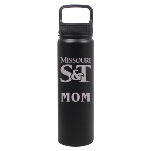 Missouri S&T Mom Black Water Bottle
