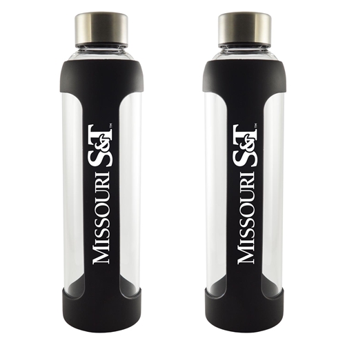 Missouri S&T Glass Silicone Wrapped Bottle