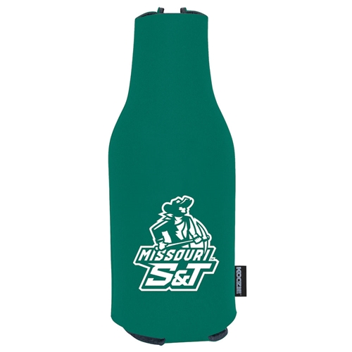 Green Missouri S&T Miner Bottle Koozie