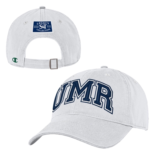 White Champion® Missouri S&T Legacy Collection UMR Relaxed Twill Adjustable Cap