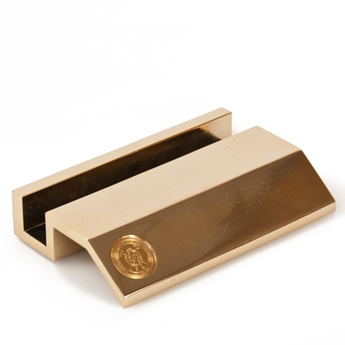 Missouri S&T Official Seal Gold Business Card Holder