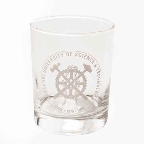 Missouri S&T Official Seal Glass