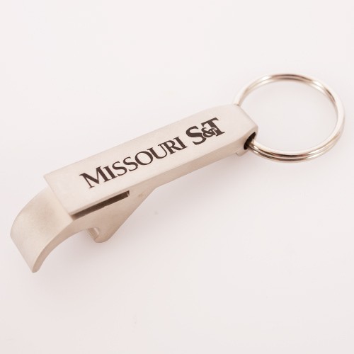 Missouri S&T Silver Bottle Opener Keychain