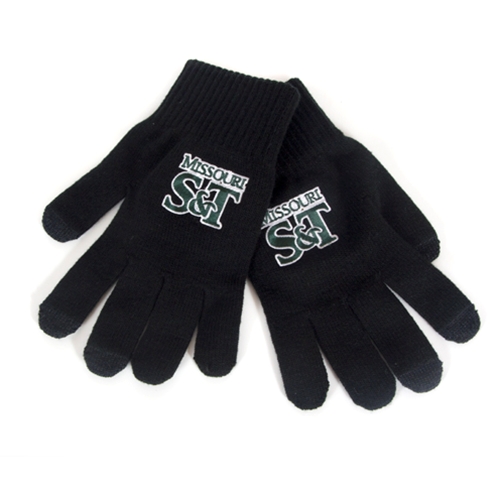 Missouri S&T Knit Black iText Gloves