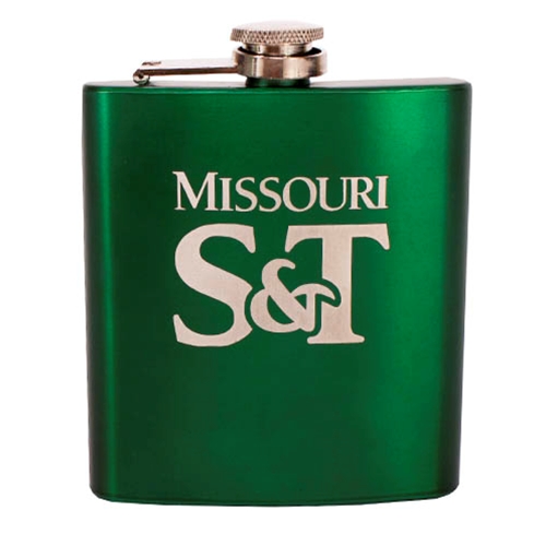 Missouri S&T Etched Green Flask