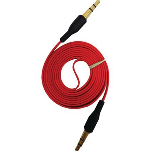 3.5MM Flat Red AUX Cable