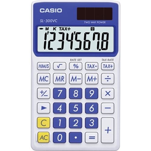 Casio SL-300VC Blue Calculator