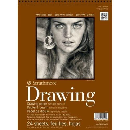 The S&T Store - Strathmore 400 Series 8 x 10 Medium Surface Wire Bound Drawing  Pad