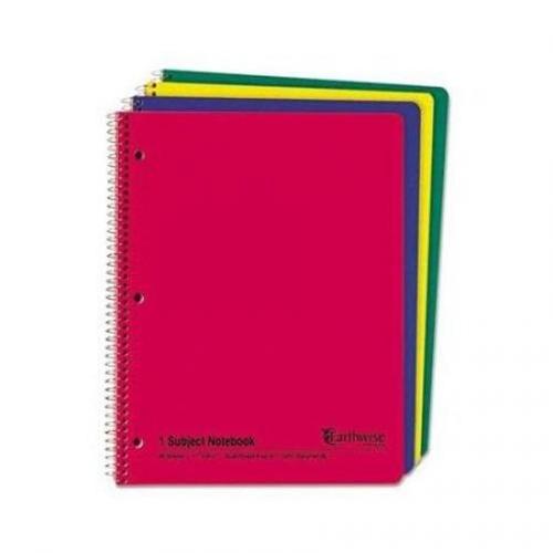 Assorted Colors 1-Subject Quad Ruled Sprial Notebook