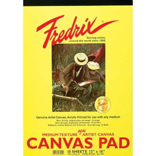 Tara Materials Fredrix 16" x 20" Canvas Pad 10 Sheet Pad