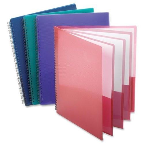 Assorted Colors Poly 8-Pocket Folder