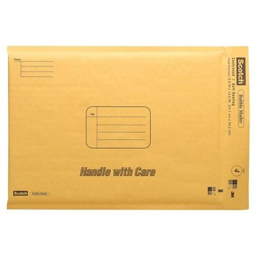 Scotch Bubble Mailer, 9.5 in x 13.5 in, Size #4