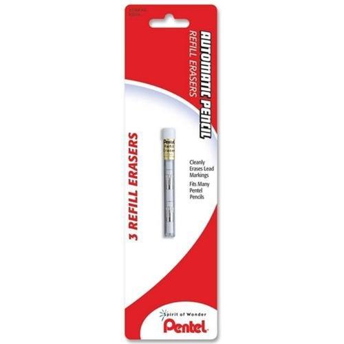 Pentel Mechanical Pencil Eraser Refill Pack of 3
