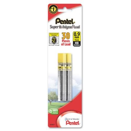 Pentel Super Hi-Polymer .9mm Lead Refills
