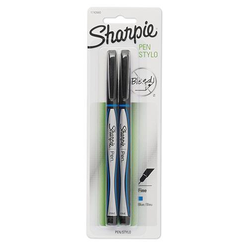 2 pack Blue Sharpie Fine Point Pens