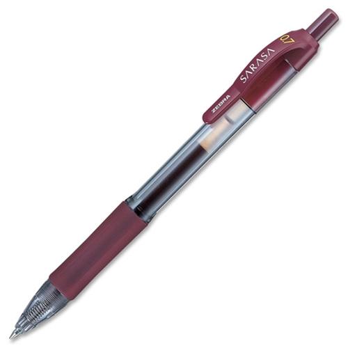 Zebra Sarasa Mahogany Retractable Gel Pen