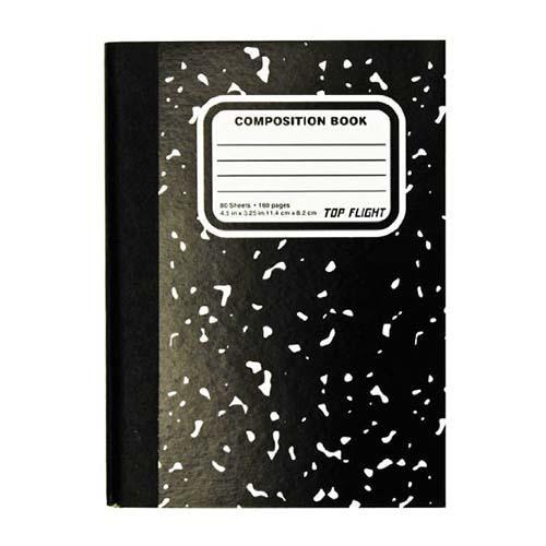 The S T Store Assorted Colors Top Flight Mini Marble Composition Book
