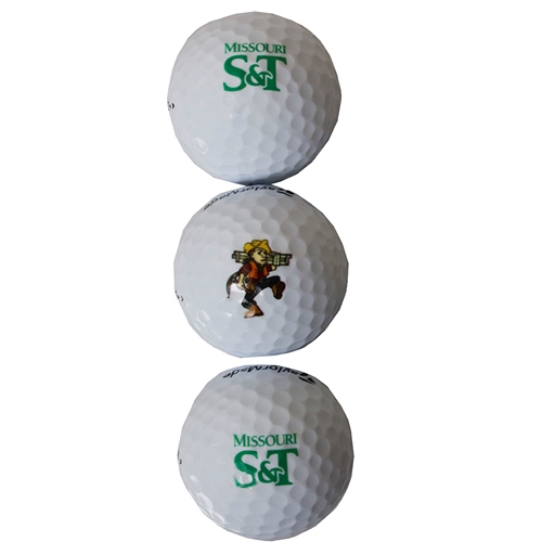 Missouri S&T Miners Set of 3 Golfballs