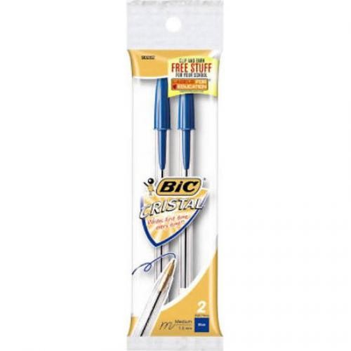 BIC Blue Cristal Pens 2-Pack