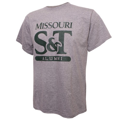 Missouri S&T Alumni Grey Crew Neck T-Shirt