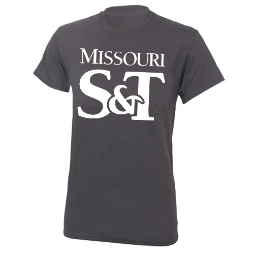 Missouri S&T Charcoal Crew Neck T-Shirt