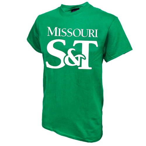 Missouri S&T Kelly Green Crew Neck T-Shirt