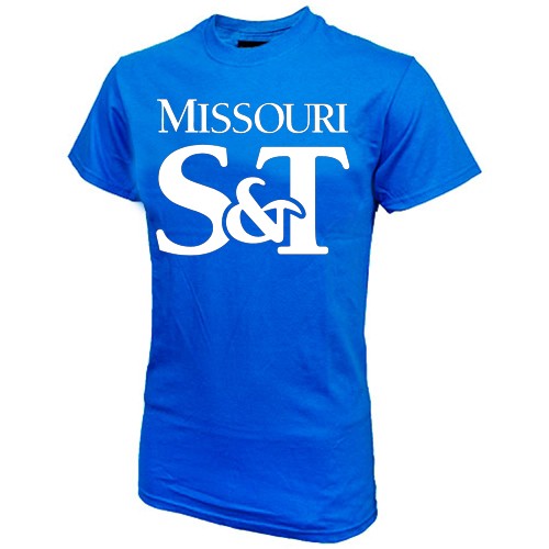 Missouri S&T Sapphire Blue Crew Neck T-Shirt