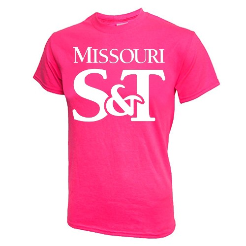 Missouri S&T Hot Pink Crew Neck T-Shirt
