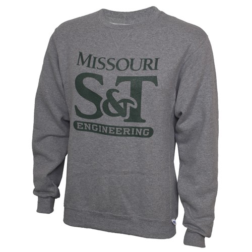 Missouri S&T Engineering Grey Crew Neck Sweatshirt