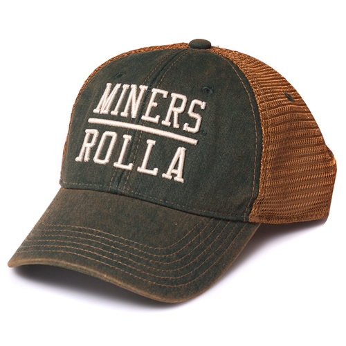 Missouri S&T Miners Rolla Green & Gold Trucker Hat