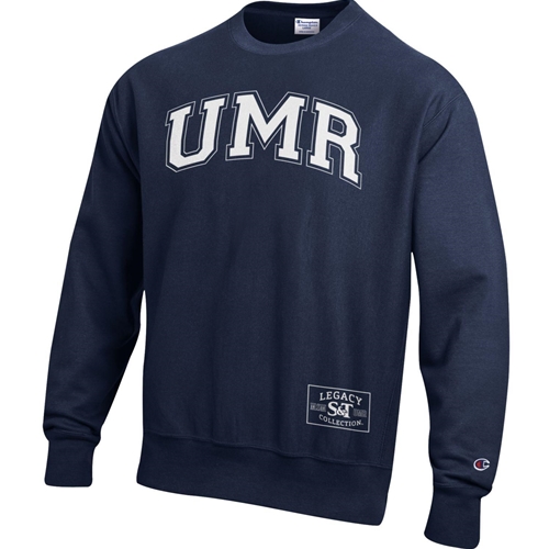 Missouri S&T UMR Champion Legacy Collection Navy Blue Sweatshirt