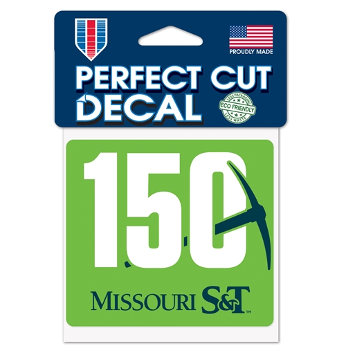 Missouri S&T 150 Years Green Decal