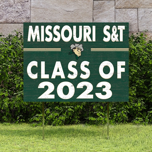Missouri S&T Class of 2023 Joe Miner Lawn Sign