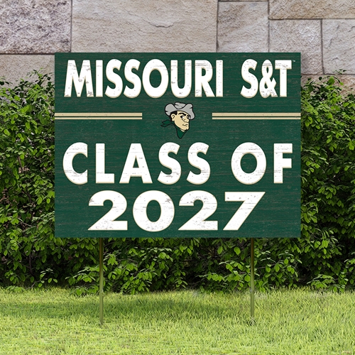 Missouri S&T Class of 2026 Joe Miner Green Lawn Sign