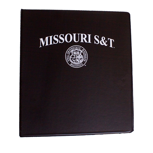 Missouri S&T Seal Black 1 Inch Binder