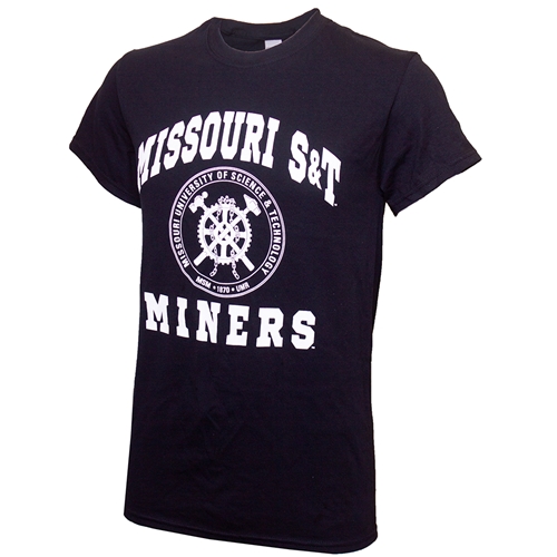 Missouri S&T Miners Seal Black T-Shirt