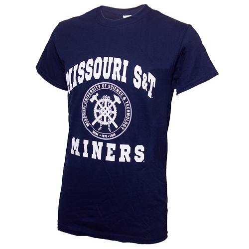 Missouri S&T Miners Seal Navy Blue T-Shirt