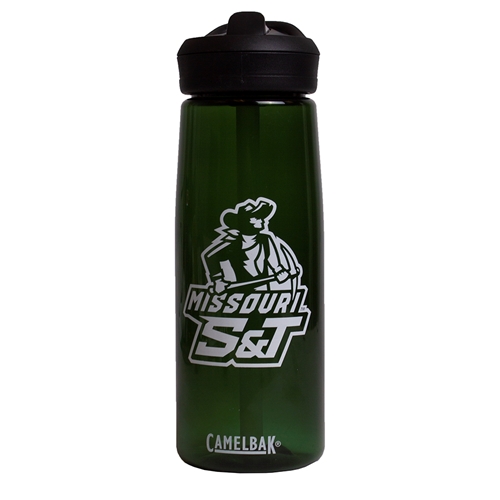 Missouri S&T Joe Miner Green Camelbak Water Bottle