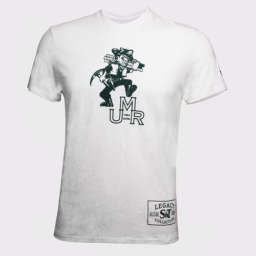 White Legacy Collection UMR Champion® Tee Green Grubby Joe Full Chest