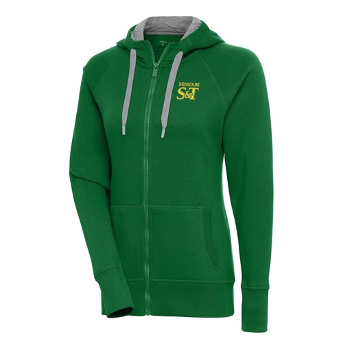 The S&T Store - Dark Green Missouri S&T Left Chest Full Zip Women's  Sweatshirt