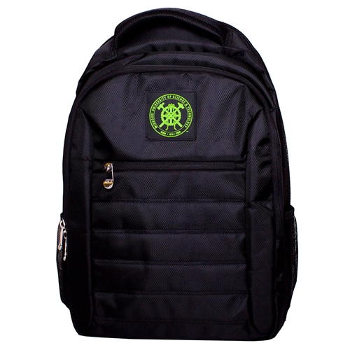 Black SmartPack Backpack Green S&T Medallion