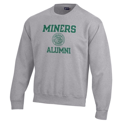 Grey Miners Alumni Official Seal Crew Sweatshirt