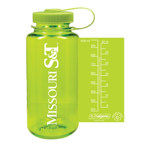 32oz Spring Green Missouri S&T Nalgene Water Bottle